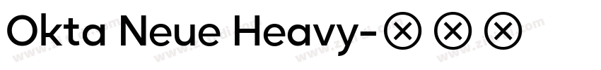 Okta Neue Heavy字体转换